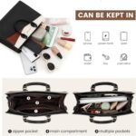 LOVEVOOK Purses for Ladies,Satchel Purses Tote Bag, Black Pu Leather-based ... - Image 5