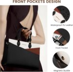 LOVEVOOK Purses for Ladies,Satchel Purses Tote Bag, Black Pu Leather-based ... - Image 6