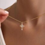 Upgraded Crown Cross Necklace for Ladies Ladies's Items 14K Gold Plated ... - Image 3