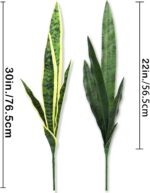 Chicken Fiy Synthetic Snake Crops 30" Fake Agave Pretend Sansevieria Artif... - Image 3