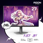 AOC Agon PRO AG276QZD2 27" OLED Event Gaming Monitor 2560x1440, 2... - Image 3