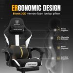 GTRACING Gaming Chair Ergonomic Workplace Chair with Foot Relaxation & Pocket S... - Image 6