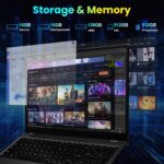 jumper 17.6 Inch Laptop computer Pc, Home windows 11 Laptop computer with 100% sRGB IPS... - Image 6