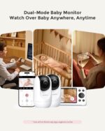 Momcozy BM04 Good WiFi Child Monitor with 2 Cameras, 5’’ 1080P Break up S... - Image 4