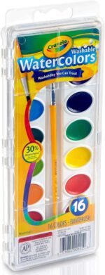 Crayola Washable Kids's Artwork Provides Assorted Watercolor Paint Col... - Image 4