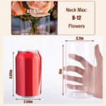 6 Inch Glass Cylinder Vases for Centerpieces | 12Pcs Clear Small Flowe... - Image 4