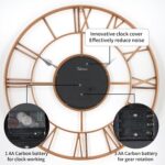 29 Inch Giant Wall Clocks for Dwelling Room Decor with Transferring Gears,Larg... - Image 6