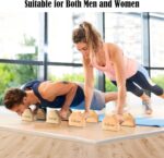 Push Up Stands, Handstand Parallettes Bars, Stable Wooden Push Up Bars wi... - Image 5