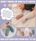 Yebing Child Socks Toddlers Socks Child Toddler Ladies Boys Non Slip Grip... - Image 4