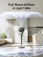Dreo Fan for Bed room, 120° Oscillating Standing Followers, Quiet Ground Fan ... - Image 6