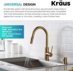 KRAUS Dishwasher Air Hole in Brushed Brass, KAG-1BB - Image 3