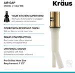 KRAUS Dishwasher Air Hole in Brushed Brass, KAG-1BB - Image 5