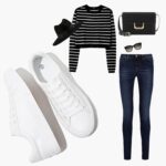 SERNIAL Womens White Tennis Sneakers PU Leather-based Sneakers Informal Strolling S... - Image 5