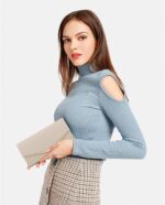 Ladies’s Night Purse Vegan Leather-based Women Envelope Clutch Traditional E... - Image 4