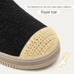 Shupua Womens Slip on Sneakers Fashionable Lace Informal Loafers Light-weight Pl... - Image 3