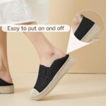 Shupua Womens Slip on Sneakers Fashionable Lace Informal Loafers Light-weight Pl... - Image 6