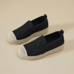 Shupua Womens Slip on Sneakers Fashionable Lace Informal Loafers Light-weight Pl... - Image 10