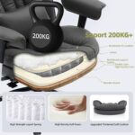 Efomao Massive and Tall Workplace Chair with Footrest – Excessive Again Laptop Ch... - Image 4