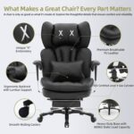 Efomao Massive and Tall Workplace Chair with Footrest – Excessive Again Laptop Ch... - Image 6