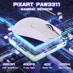 ATTACK SHARK X11SE Extremely-Gentle Wi-fi Gaming Mouse,Tri-Modes BT5.2/T... - Image 3
