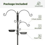 Kingsyard Fowl Feeding Station Equipment - 85 Inch Fowl Feeder Pole with 5-P... - Image 4