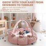 HAN-MM 5-in-1 Convertible Child Play Gymnasium with 6 Toys, Tummy Time Mat fo... - Image 4