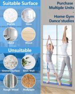 Unbreakable Mirror Tiles Self Adhesive,4PCS 8”x8” Toddler Mirror for C... - Image 6