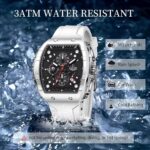 Mens Watches,Distinctive Rectangular Quartz Analog Watch,Out of doors Sports activities Mul... - Image 6