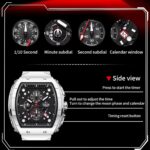 Mens Watches,Distinctive Rectangular Quartz Analog Watch,Out of doors Sports activities Mul... - Image 8