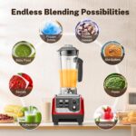 Smoothie Blender, Highly effective Blenders for Kitchen with 1800-Watt Motor, ... - Image 5