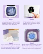 16L Moveable Washing Machine, Foldable Small Washer with Spin Basket L... - Image 5