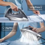 1700W Steam Iron for Garments, Burst of Steam, Auto shutoff, Self-Clear... - Image 7