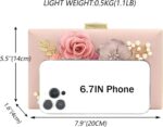 Milisente Night Bag for Girls, Flower Wedding ceremony Night Clutch Purse B... - Image 4