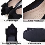 SAILING LU Womens Bowknot Ballet Flats Pointy Toe Informal Flat Footwear Su... - Image 5