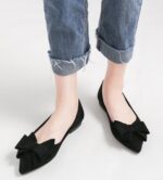 SAILING LU Womens Bowknot Ballet Flats Pointy Toe Informal Flat Footwear Su... - Image 6