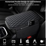Ouzorp Automotive Middle Console Cowl, Upgraded Microfiber Leather-based Automotive Arm R... - Image 4