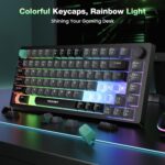 TECKNET Gaming Keyboard, 75% Wired Keyboard, RGB Backlit, 82-Keys with... - Image 5