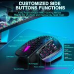 SM809 Professional Wi-fi MMO Gaming Mouse with 9 Aspect Buttons,24000 DPI,Journey... - Image 6