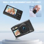 Twin Display screen 5K Digital Digicam for Vlogging with Fill Gentle - 80MP, 16X... - Image 3