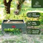 Kingsyard Floor Fowl Feeder for Outside - Recycled Plastic Platform ... - Image 3