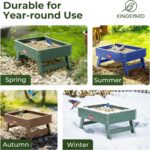 Kingsyard Floor Fowl Feeder for Outside - Recycled Plastic Platform ... - Image 7
