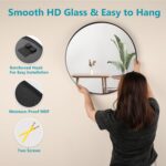 Fabuday Black Circle Mirror for Wall 20 inch - Spherical Mirrors for Bathr... - Image 6