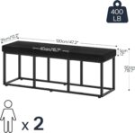 HOOBRO Eating Bench, Eating Room Bench with PU Leather-based Upholstered Sea... - Image 4