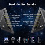 Moveable Monitor 15.6" Foldable Twin Display screen | Plug & Play for PC/Andro... - Image 8