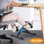 Folding Pedal Exerciser Mini Train Bike Beneath Desk Bike Pedal Exerc... - Image 5