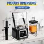 CRANDDI Industrial Sensible Smoothie Blender - 2200W Excessive-Energy Professio... - Image 4