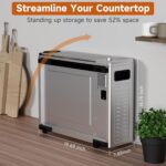 8 in 1 Digital Toaster Oven Air Fryer Combo with Contact Panel and 12 In... - Image 3