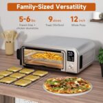8 in 1 Digital Toaster Oven Air Fryer Combo with Contact Panel and 12 In... - Image 5