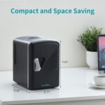 Iceblue Skincare Fridge, 4L/6 Can Retro Mini Fridge for Bed room, 110V ... - Image 3