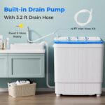 Giantex Transportable Washing Machine, 17.6lbs Compact Washer Spinner Combo... - Image 6